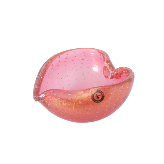 Imagem CENTRO MOD.2 COM OURO 77-ROSA PINK COM OURO DI MURANO