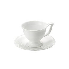 Imagem de XÍCARA PARA CAFÉ DE PORCELANA SUPER WHITE QUEEN 200ML  - Coliseu Presentes Ltda