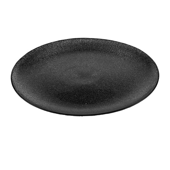 Imagem SOUSPLAT CRISTAL DE CHUMBO DOTS PRETO 33CM