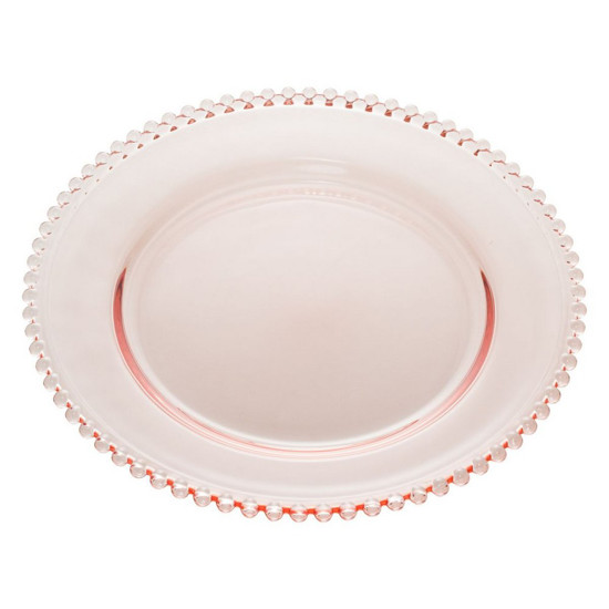 Imagem PRATO RASO CRISTAL PEARL ROSA 28CM WOLFF