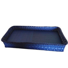 Imagem de BANDEJA FLUTUANTE NAVIO COR AZUL MARINHO 86X40X17CM - BELLA DONNA  - Bella Donna Decor Ltda 