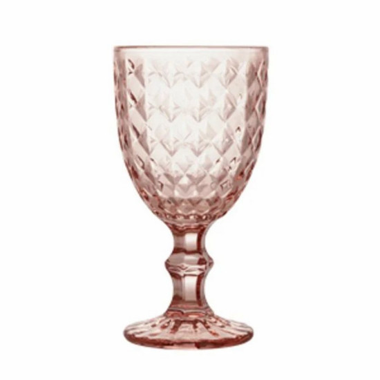 Imagem CONJUNTO 6 TAÇAS VIDRO PARA ÁGUA ROMAN ROSA 345ML - LYOR 