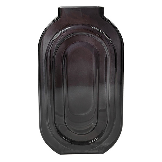 Imagem VASO DECORATIVO DE VIDRO COR PRETO 16X9X31CM - CROSS