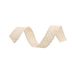 Imagem de FITA DECORATIVA JUTA COR MARROM E BRANCO 3CMX3M (FT ARAMADAS) 1 UNIDADE (PÁSCOA) - CROMUS - Cromus Embalagem Ind. E Com. Ltda