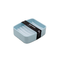 Imagem de SABONETEIRA SPLASH 9,2X8X3 CM COR AZUL BEBÊ BOLD COZA - BRINOX - Brinox Metalurgica Sa