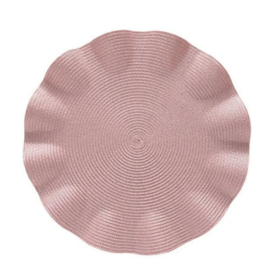 Imagem LUGAR AMERICANO LUNA WAVE AVULSO ROSE 38X38X5CM COPA & CIA