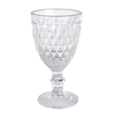 Imagem de TAÇA DE ÁGUA BICO DE ABACAXI EM VIDRO TRANSPARENTE 350 ML - GRILLO 51346-311 - Grillo Ltda