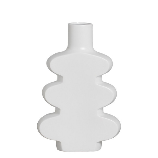 Imagem VASO DECORATIVO G BRANCO FOSCO 35,4X23,3X8,8 CM - MAZZOTTI 