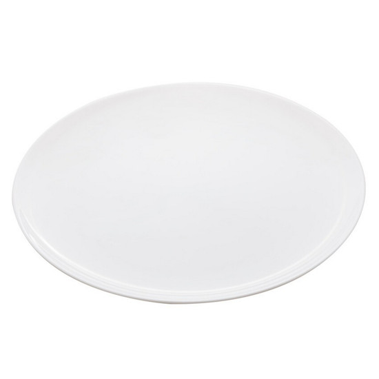 Imagem PRATO DE VIDRO OPALINO DIWALI PIZZA BRANCO 32CM - LYOR