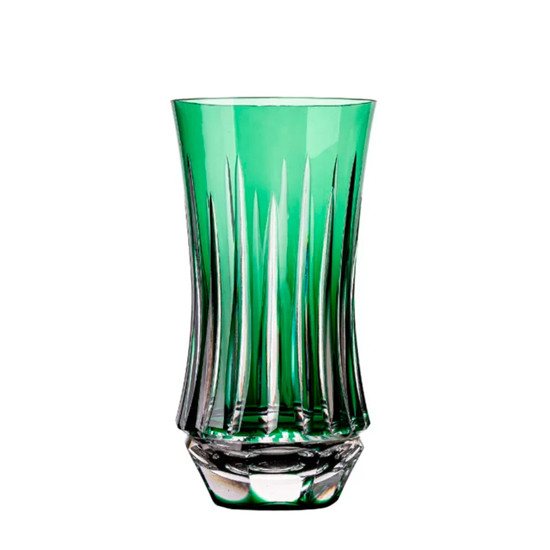 Imagem COPO DE CRISTAL VIVALDI LONG DRINK FLAUTA VERDE CAPACIDADE 400ML 8X8X15CM MOZART 