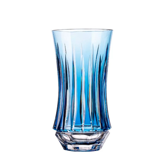 Imagem COPO DE CRISTAL VIVALDI LONG DRINK FLAUTA AZUL CLARO CAPACIDADE 400ML 8X8X15CM - MOZART 