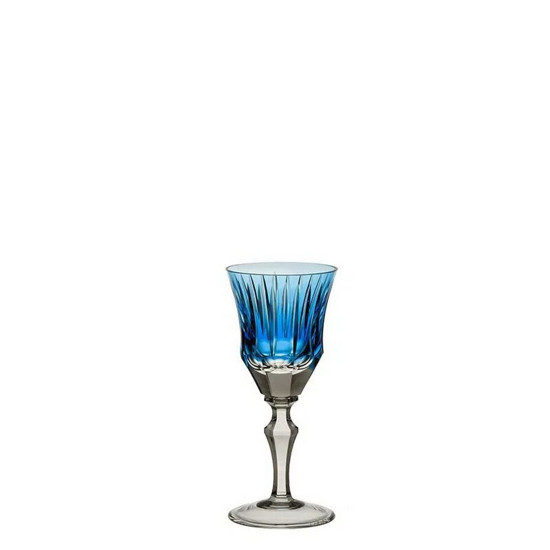 Imagem TAÇA DE CRISTAL STRAUSS PARA LICOR 80 ML COR AZUL CLARO