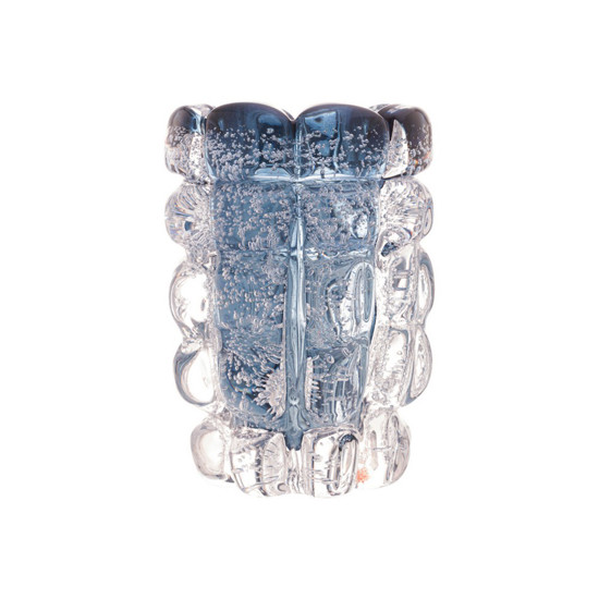 Imagem VASO DE VIDRO ITALY AZUL 12CM X 17CM - LYOR