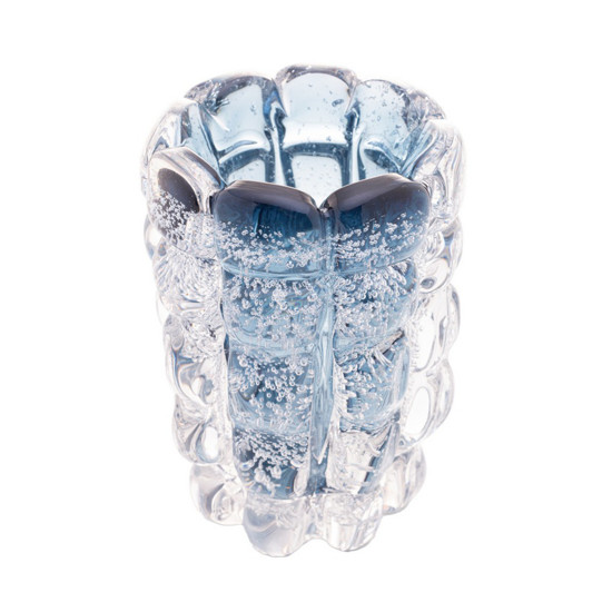 Imagem VASO DE VIDRO ITALY AZUL 12CM X 17CM - LYOR