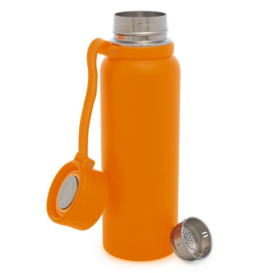 Imagem GARRAFA TÉRMICA DE AÇO INOX EXPLORER LARANJA 650ML - LYOR