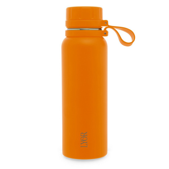 Imagem GARRAFA TÉRMICA DE AÇO INOX EXPLORER LARANJA 650ML - LYOR