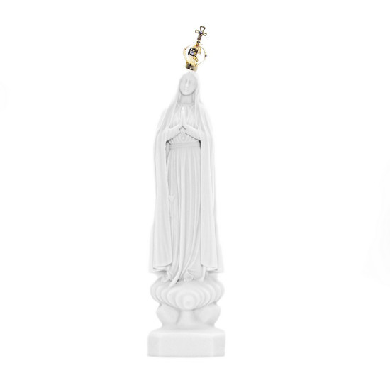 Imagem ESCULTURA NOSSA SENHORA DE FÁTIMA COR BRANCO 28CM - VIGORE 