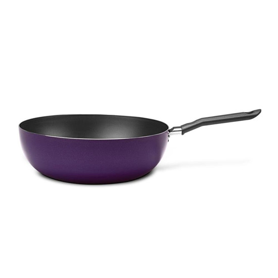 Imagem FRIGIDEIRA WOK EM ALUMÍNIO ANTIADERENTE 24CM 2,30L FUN COLORS ROXO - BRINOX