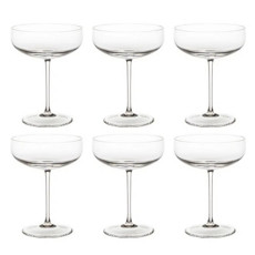 Imagem de JOGO DE 6 TAÇAS EM CRISTAL STRAUSS MARIA ANTONIETA 255 ML - SELO PRATA  - Oxford Porcelanas S/A