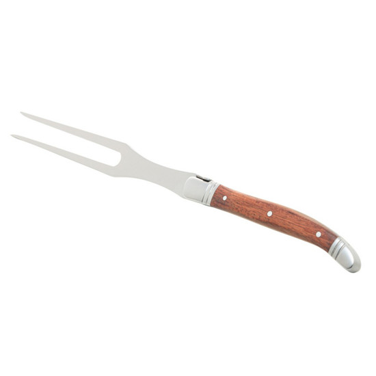 Imagem GARFO TRINCHANTE COM CABO DE MADEIRA E AÇO INOX LAGUIOLE BY WOLFF 28CM - WOLFF
