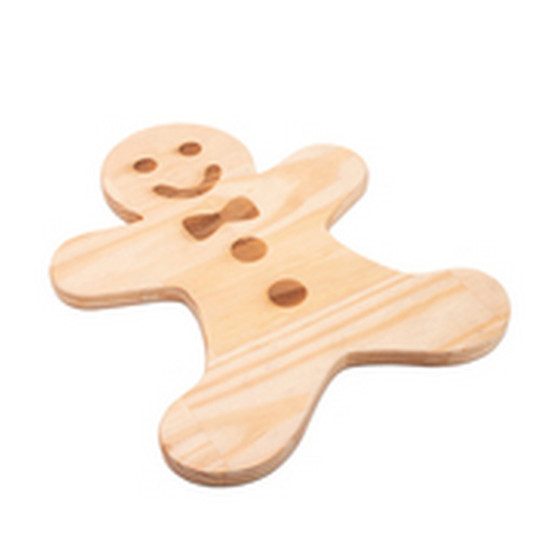 Imagem TÁBUA BISCOITO EM MADEIRA PINUS 30CM X 28CM X 1,6CM - WOODART