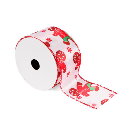 Imagem FITA ARAMADA DECORADA COLORIDO NATALINA 6,3CM X 9,14 METROS GRILLO 53928