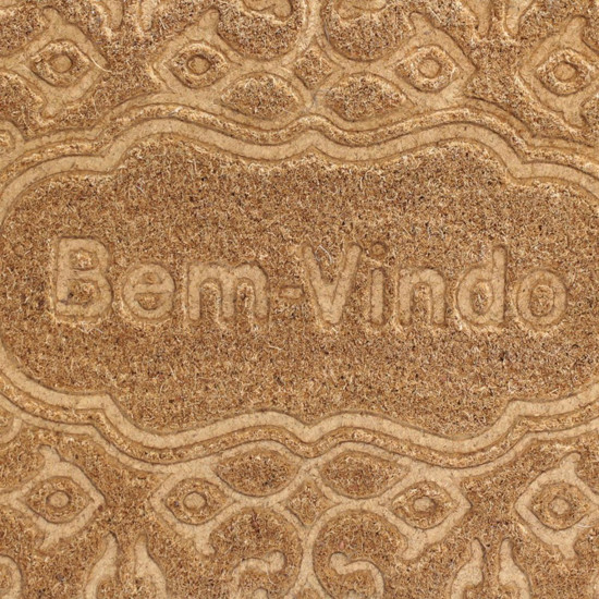 Imagem CAPACHO BEM VINDO ARABESCO ANTIDERRAPANTE EMBORRACHADO 45X75CM - YANGZI 
