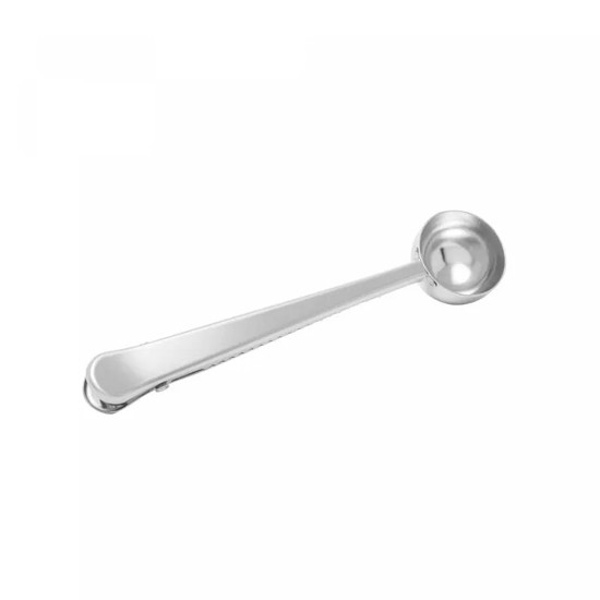 Imagem COLHER MEDIDORA DE AÇO INOX COM PRENDEDOR CLIPE 17CM - LYOR