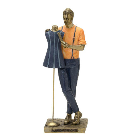 Imagem ESCULTURA PROFISSÕES DECORATIVA ESTILISTA DE RESINA 9Z7Z25,5CM - MABRUK 