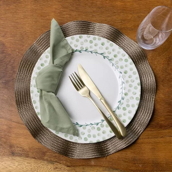 Imagem PRATO RASO COPA E CIA AQUARELLE EM CERÂMICA MEMÓRIAS DE PÁSCOA POÁ VERDE