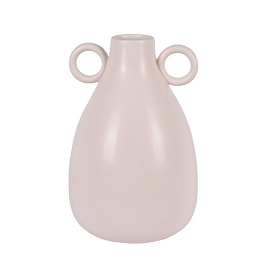 Imagem VASO DECORATIVO MINIMALISTA EM CERÂMICA COR OFF WHITE 13,5X14X20,2CM - GRILLO 55918