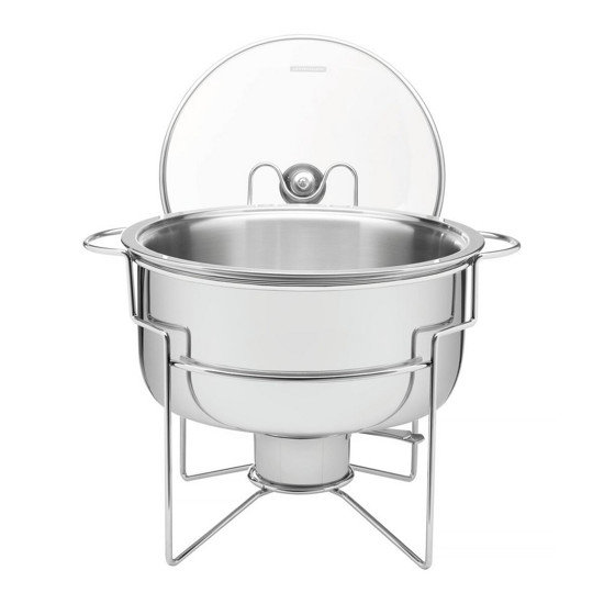 Imagem RECHAUD BANHO-MARIA TRAMONTINA EM AÇO INOX 7 L COM FOGAREIRO