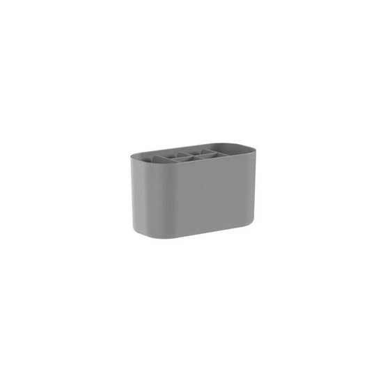 Imagem ORGANIZADOR DE MAQUIAGEM BOLD COR CHUMBO 8,4X16,8X9,8CM 1 LITRO 