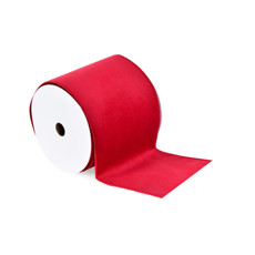 Imagem de FITA ARAMADA NATALINA COR VERMELHO 10CM X 10M - GRILLO 56559 - Grillo Ltda