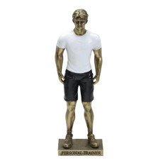 Imagem de ESCULTURA DECORATIVA HOMEM PERSONAL TRAINER DE RESINA 9,5X5,5X26,5CM - MABRUK  - Mabruk Importacao E Comercio Eireli