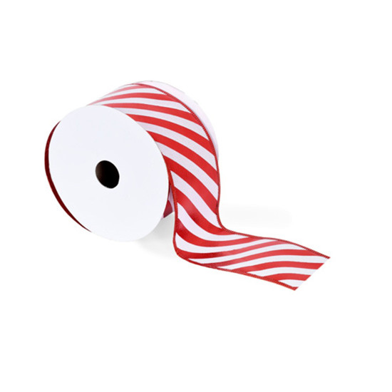 Imagem FITA DECORATIVA NATALINA COLORIDA ARAMADA EM POLIÉSTER 6,3CMX9,14M - GRILLO 56623