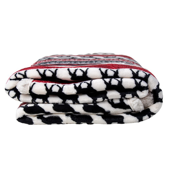 Imagem MANTA FLANELADA/SHERPA 130X150CM ESTAMPA NATALINA - YANGZI