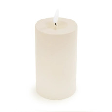 Imagem de VELA DECORATIVA EM PLÁSTICO COR CINZA COM LED AMARELO  15X8X8 CM - Cromus Embalagens Ind. E Com. Ltda