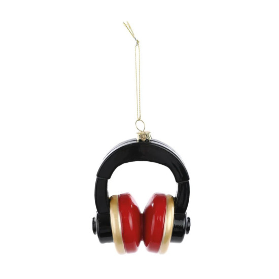 Imagem ENFEITE PARA PENDURAR HEADPHONE DECORATIVO EM PLÁSTICO COLORIDO 11X9X6 CM