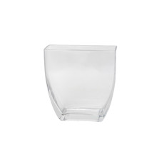 Imagem de VASO DECORATIVO EM VIDRO TRANPARENTE 7X20X21 CM - Cross Comercial Ltda