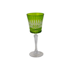 Imagem de TAÇA PARA VINHO EM CRISTAL COR VERDE 8X8X20CM  - Lucatti Artes E Decoracoes Ltda