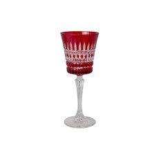 Imagem de TAÇA EM CRISTAL VERMELHO PARA VINHO - 20X8X8 CM - Lucatti Artes E Decoracoes Ltda