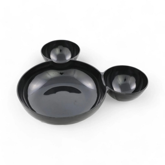 Imagem BOWL PRETO EM FORMATO MICKEY COM ORELHAS EM MELAMINA 5X30X25 CM