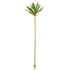 Imagem de HASTE PERMANENTE DRACENA REAL TOQUE VERDE BRANCO EM PLÁSTICO MOLDÁVEL 90X32 CM - Grillo Ltda