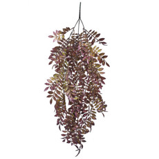 Imagem de PENDENTE DE FOLHAS PERMANENTE LAVANDA OUTONO EM PLÁSTICO 78X30 CM - GRILLO 55366 - Grillo Ltda