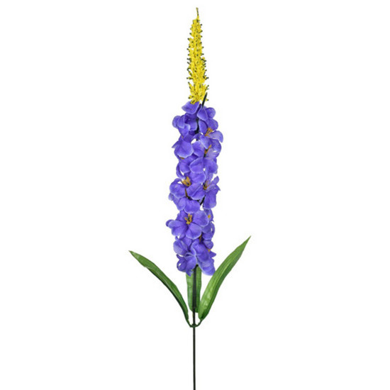 Imagem HASTE DECORATIVA DE DELFINIUM OUTONO AZUL EM PLÁSTICO 55X5 CM - GRILLO 