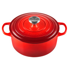 Imagem de PANELA REDONDA VERMELHA EM FERRO FUNDIDO COM TAMPA 3,3L 15X28X23 CM LE CREUSET - Le Creuset Do Brasil Ltda 