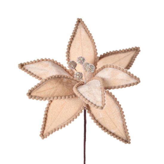 Imagem HASTE NATALINA DECORATIVA DOURADA MOLDÁVEL BICO DE PAPAGAIO 20X24X6 CM GRILLO 56972