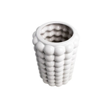 Imagem de VASO DECORATIVO EM CERÂMICA BRANCO 21X13 CM - GRILLO 59203 - Grillo Ltda