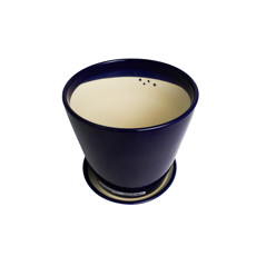 Imagem de VASO GRANDE DECORATIVO EM CERÂMICA AZUL 13X12 CM - GRILLO 968499 - Grillo Ltda